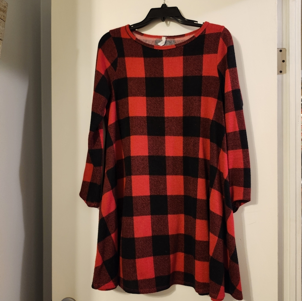 Buffalo plaid dress/tunic